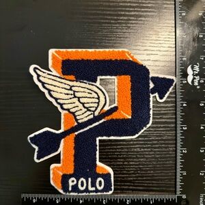Polo by Ralph Lauren Navy & Orange P-Wing Patch